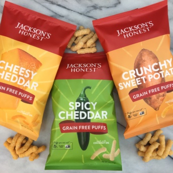 Gluten-free grain-free puffs from Jackson's Honest