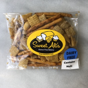 Gluten-free dairy-free chex mix from Sweet Ali's Bakery