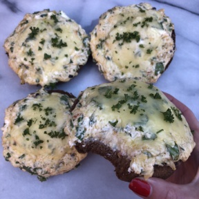 Gluten-free Spinach Artichoke Bagels