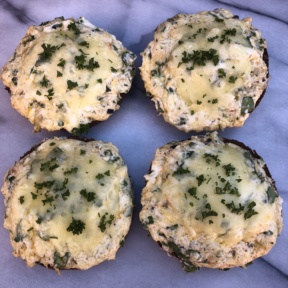 Four Spinach Artichoke Bagels