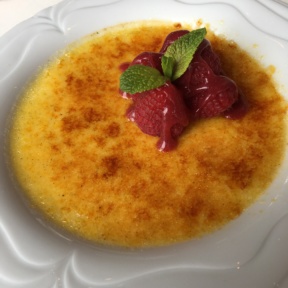 Gluten-free creme brulee from Homestead Inn