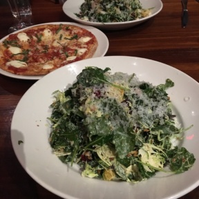 Gluten-free salads and pizza from Del Frisco's Grille
