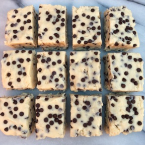 Chocolate chip fudge with lots of chocolate chips