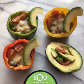 Quinoa Stuffed Peppers made with BOU