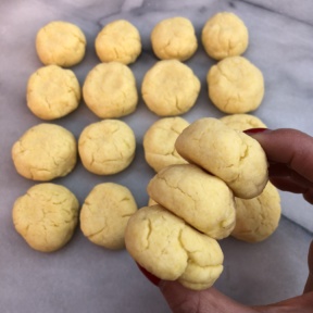 Stack of gluten-free sugar-free cookies