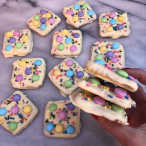 Stack of Easter Chocolate Bark