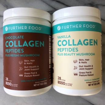 Vanilla and chocolate collagen by Further Food