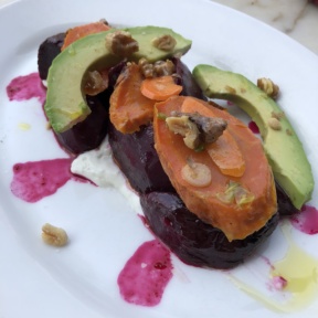 Roasted carrots and beets from Parc Restaurant