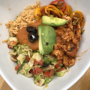 Gluten-free keto bowl from Tocaya