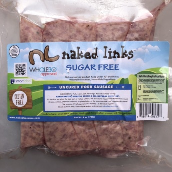 Whole 30 approved sausage from Naked Bacon