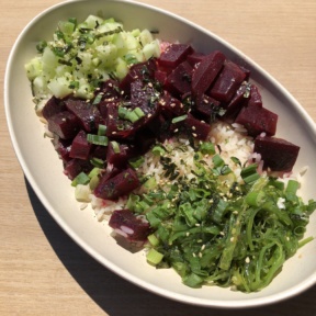 Gluten-free bowl with beets from Beefsteak