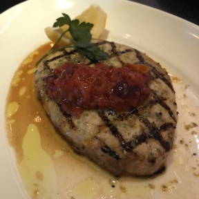 Gluten-free swordfish from RPM Italian