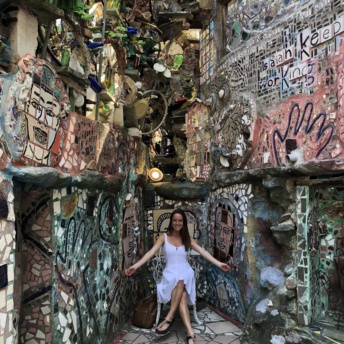 Jackie in Philadelphia Magic Gardens