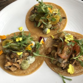 Vegan tacos from Plant Food + Wine