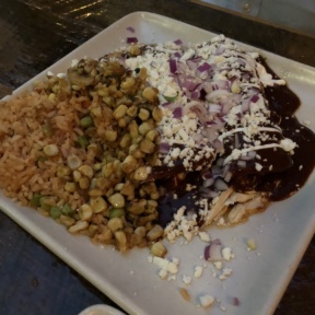 Gluten-free enchiladas from Mercado