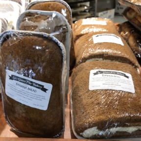 Banana bread and pumpkin roll from Beiler's Bakery