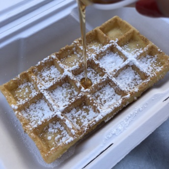 Gluten-free waffle from Wicked Waffle