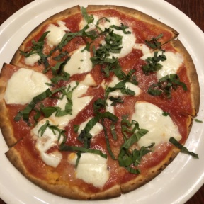 Gluten-free Margherita pizza from Ella's Pizza