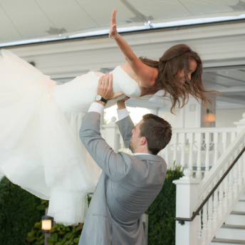 Jackie and Brendan dancing at wedding