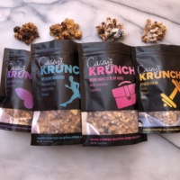 Four flavors of gluten-free granola by Casey's Krunch