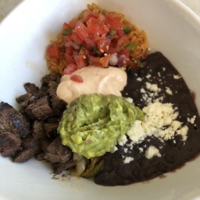 Gluten-free Mexican bowl from Tocaya Organica