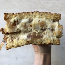 Gluten-free French Onion grilled cheese from GCDC