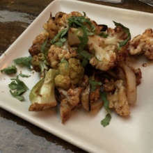 Roasted cauliflower from Mercado