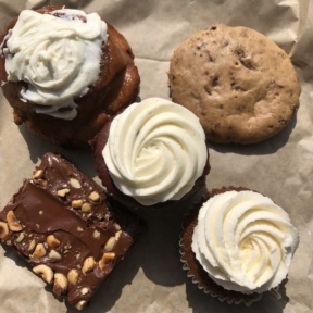 Gluten-free cupcakes and bars from Rise Bakery
