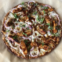 Gluten-free BBQ chicken pizza from California Pizza Kitchen