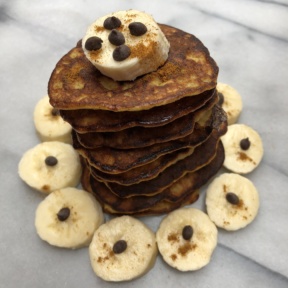 Stack of Paleo Spiced Banana Pancakes