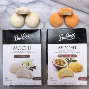Mochi ice cream by Bubbies Ice Cream
