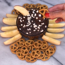 Dipping into GF Brownie Batter Dip