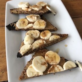 Paleo almond butter toast from The Source Cafe
