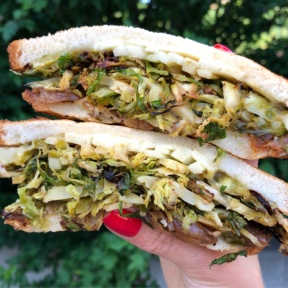 Gluten-free grilled brusselini sandwich from fresh & co