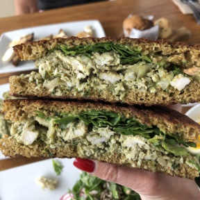 Gluten-free paleo chicken salad panini from The Source Cafe
