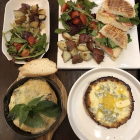 Gluten-free lunch from Senza Gluten Cafe & Bakery in NYC