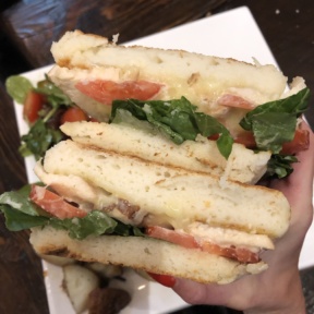 Gluten-free chicken panini from Senza Gluten Cafe & Bakery