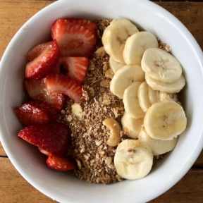 Sunrise bowl with paleo granola from The Source Cafe