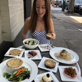 Jackie in awe of Petunia's Pies & Pastries