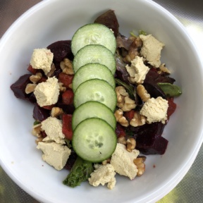 Gluten-free roasted beet salad from Petunia's Pies & Pastries
