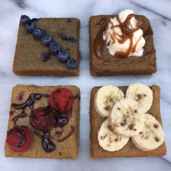 Snack cakes from Nush Foods with toppings