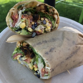 Gluten-free chicken ranch wrap from Green Tomato Grill