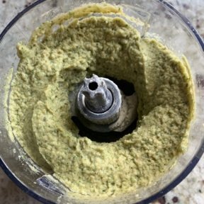 Making gluten-free Baked Chickpea Falafel