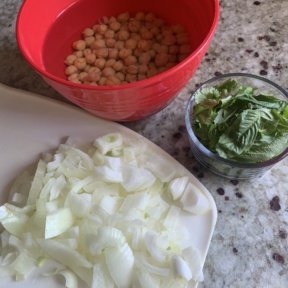 Making Baked Chickpea Falafel