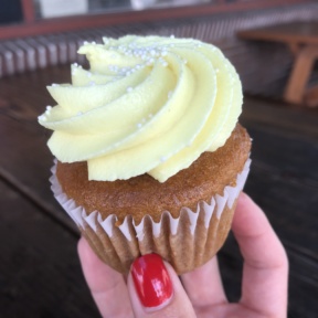 Gluten-free vegan lemon cupcake from New Cascadia