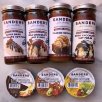 Dessert toppings and chocolate dips from Sanders Candy