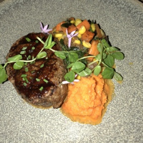 Filet mignon from The Oak at Ojai Valley Inn