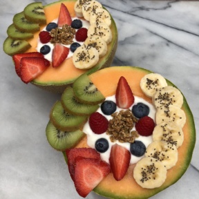 Gluten-free dairy-free Yogurt Melon Bowls