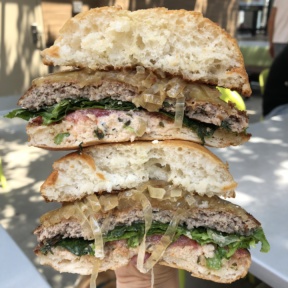 Turkey burger at Burger Lounge