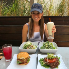 Jackie at Burger Lounge in Santa Monicac